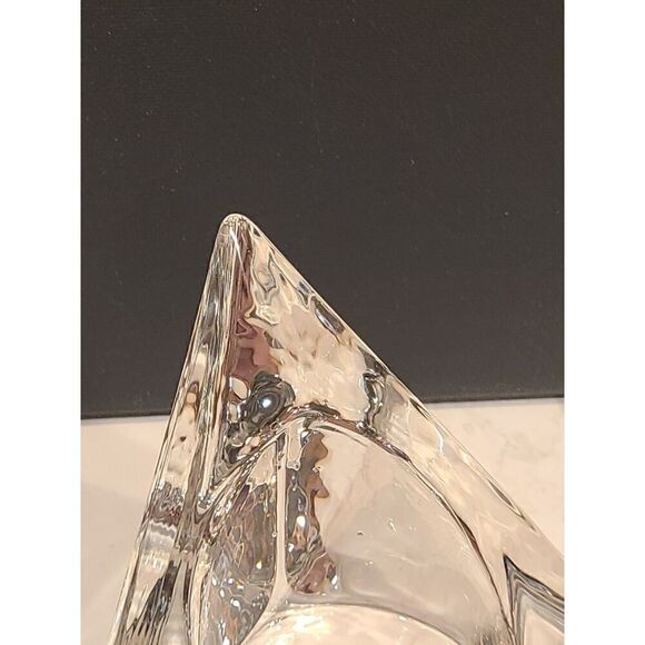 Nybro Crystal Pyramid Candle Holders by Tord Kjellstrom Sweden MCM Set of 2 - Picture 5 of 11